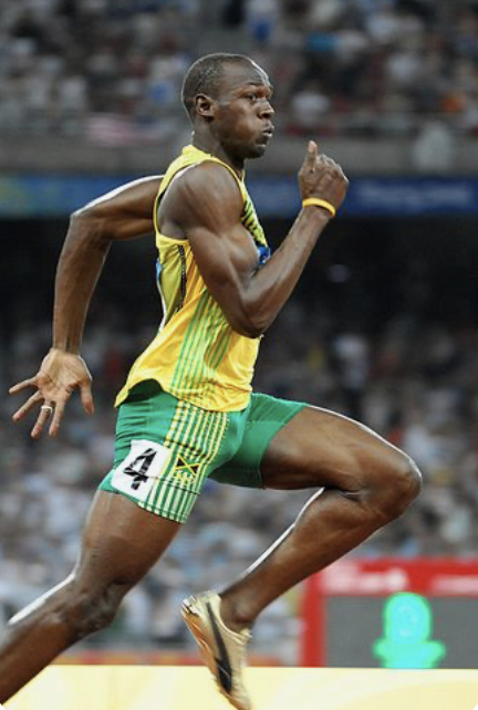 Sprinter at full speed