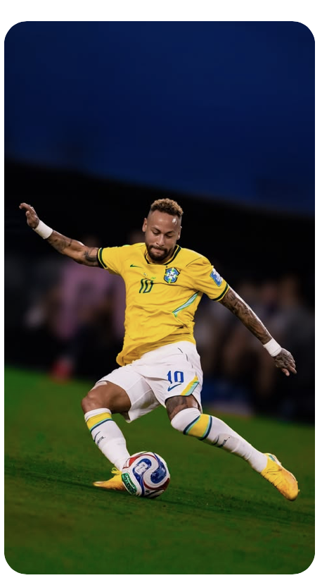 Professional footballer demonstrating a striking technique