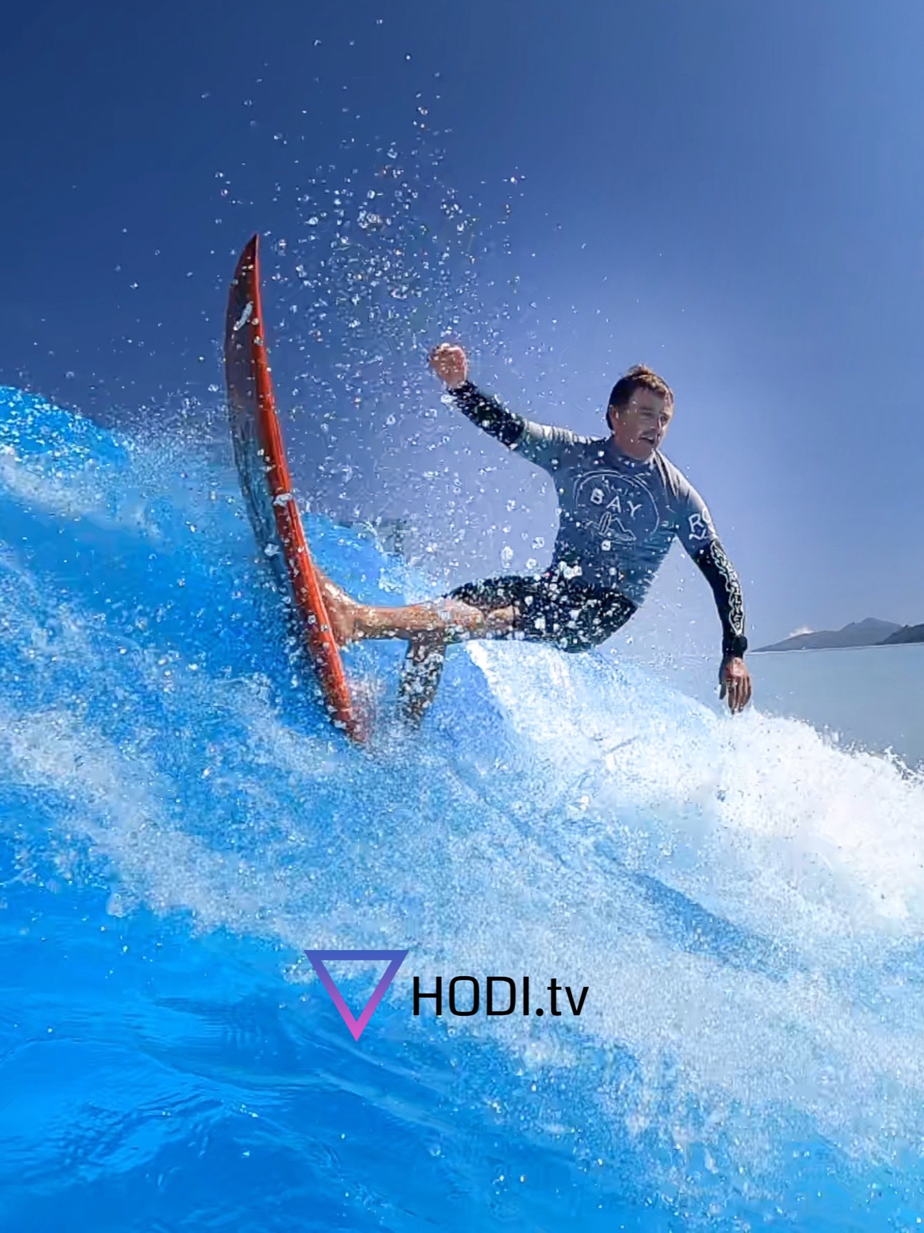 Reference surfer performing a turn